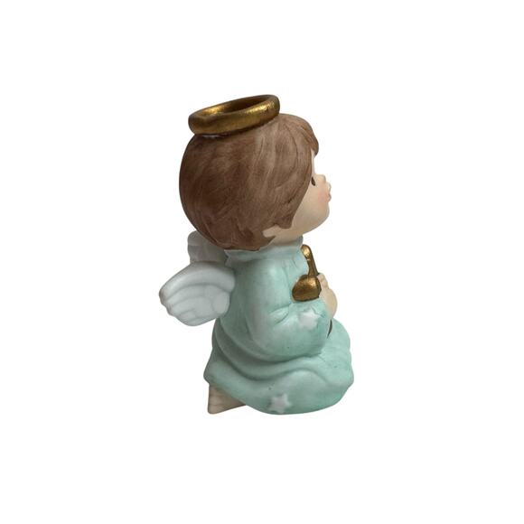 Vintage AVON Heavenly Blessings Nativity Collection Boy Angel Figurine 1987 - Picture 3 of 9